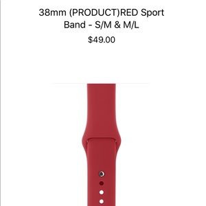 Apple Watch Sport Band (Red)
